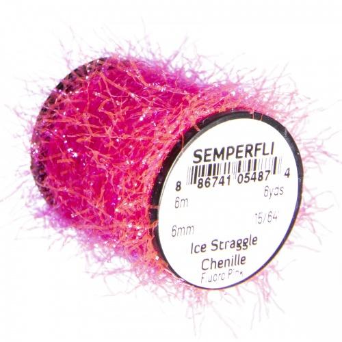 Semperfli Ice Straggle Chenille Fl Pink Chenilles, Body Materials