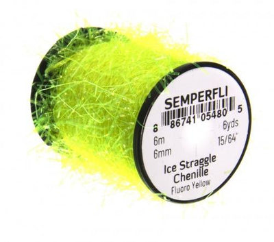 Semperfli Ice Straggle Chenille Fl Yellow Chenilles, Body Materials