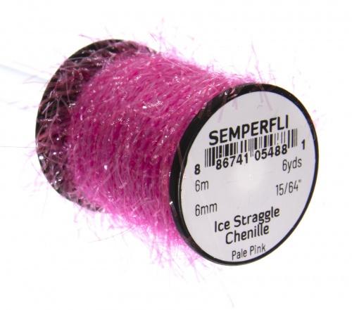 Semperfli Ice Straggle Chenille Pale Pink Chenilles, Body Materials