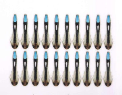Semperfli Jungle Cock Cheeks Blue / 10mm X-Small Beads, Eyes, Coneheads
