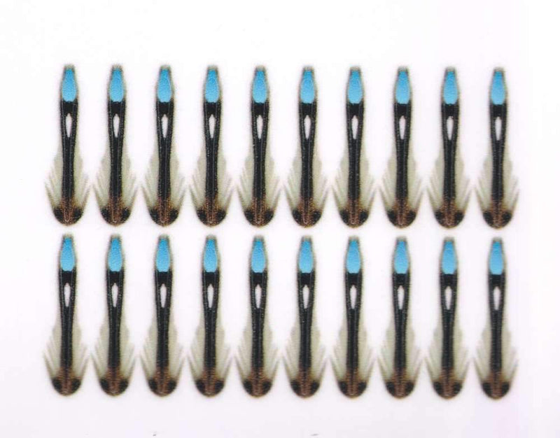 Semperfli Jungle Cock Cheeks Blue / 10mm X-Small Beads, Eyes, Coneheads