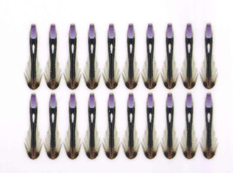 Semperfli Jungle Cock Cheeks Purple / 10mm X-Small Beads, Eyes, Coneheads