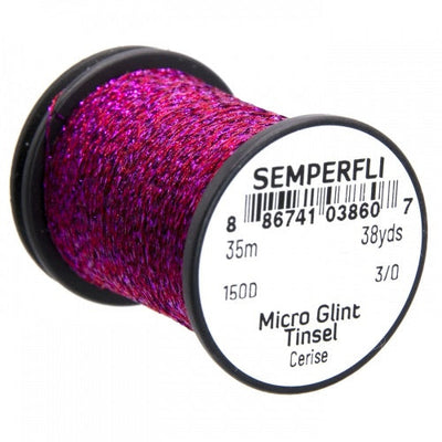 Semperfli Micro Glint Tinsel Cerise Wires, Tinsels