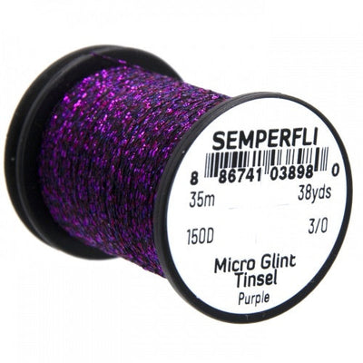 Semperfli Micro Glint Tinsel Purple Wires, Tinsels