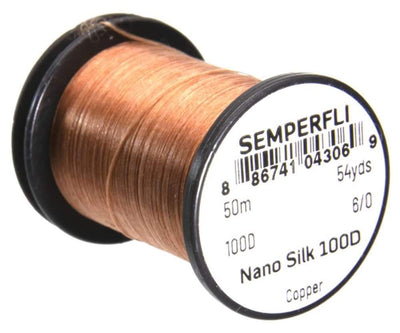 Semperfli Nano Silk 100 Denier Predator 6/0 Copper Threads