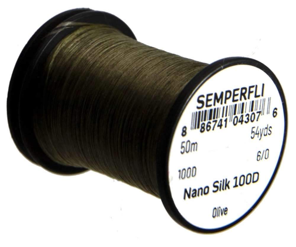 Semperfli Nano Silk 100 Denier Predator 6/0 Olive Threads