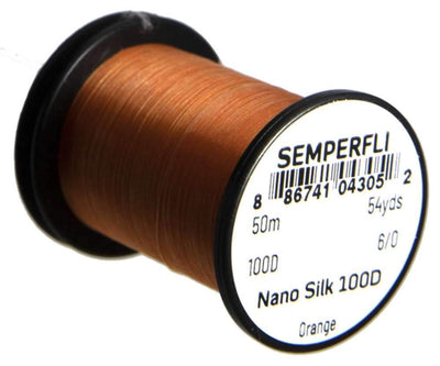 Semperfli Nano Silk 100 Denier Predator 6/0 Orange Threads