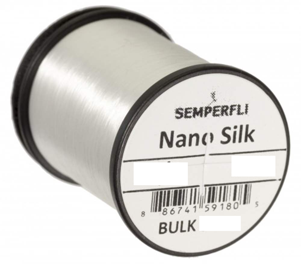 Semperfli Nano Silk 12/0 Bulk Spool 250 Yards White Threads