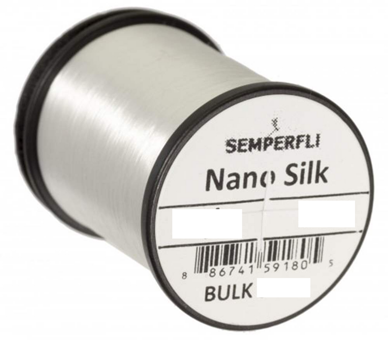 Semperfli Nano Silk 12/0 Bulk Spool 250 Yards White Threads
