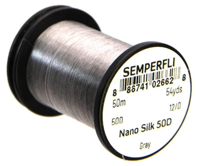 Semperfli Nano Silk 50D 12/0 Grey Threads