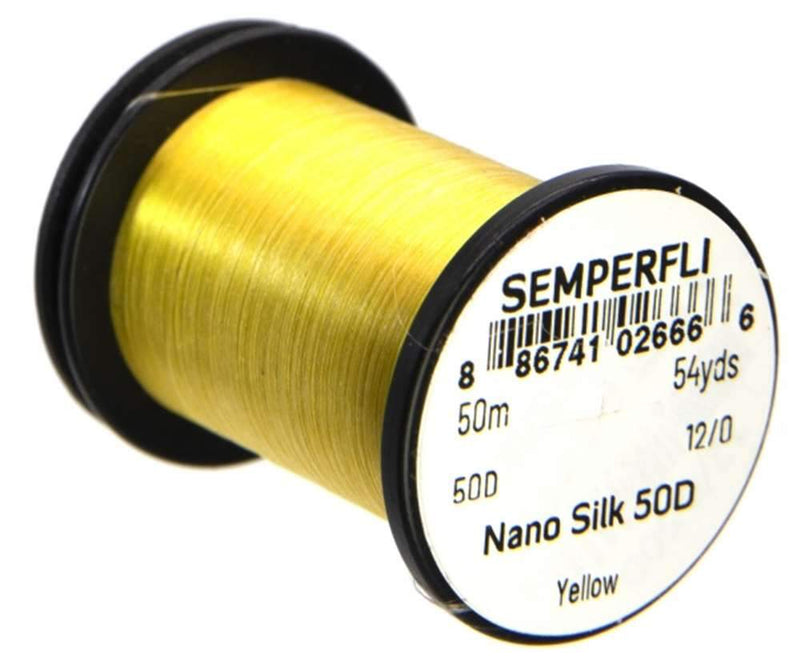 Semperfli Nano Silk 50D 12/0 Yellow Threads