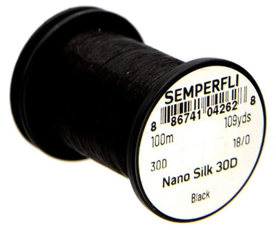 Semperfli Nano Silk Ultra 30D 18/0 Black Threads