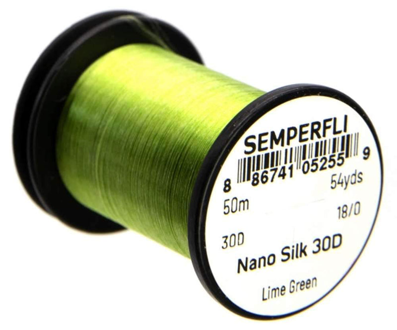 Semperfli Nano Silk Ultra 30D 18/0 Lime Green / Light Green Threads
