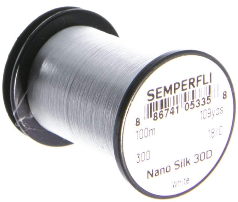 Semperfli Nano Silk Ultra 30D 18/0 White Threads