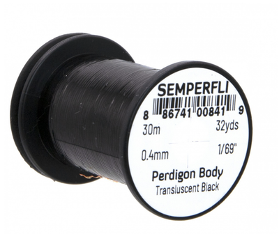 Semperfli Perdigon Body Black Wires, Tinsels