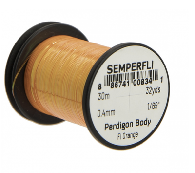 Semperfli Perdigon Body Fl Orange Wires, Tinsels