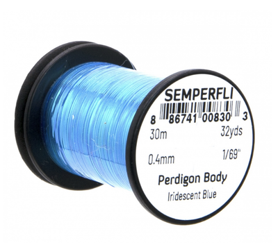 Semperfli Perdigon Body Iridescent Blue Wires, Tinsels