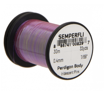 Semperfli Perdigon Body Iridescent Pink Wires, Tinsels