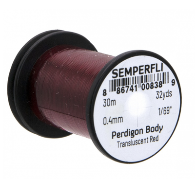 Semperfli Perdigon Body Red Wires, Tinsels