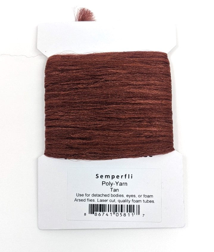 Semperfli Poly-Yarn Tan Chenilles, Body Materials