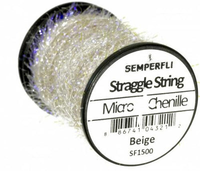 Semperfli Straggle String Micro Chenille Beige Chenilles, Body Materials
