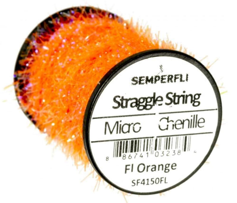 Semperfli Straggle String Micro Chenille Fl Orange Chenilles, Body Materials