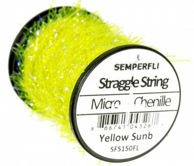 Semperfli Straggle String Micro Chenille Fl Yellow Chenilles, Body Materials