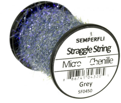 Semperfli Straggle String Micro Chenille Grey Chenilles, Body Materials