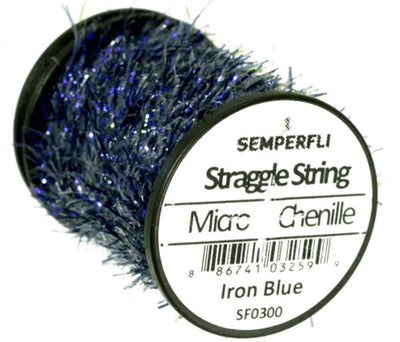 Semperfli Straggle String Micro Chenille Iron Blue Chenilles, Body Materials