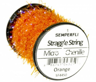 Semperfli Straggle String Micro Chenille Orange Chenilles, Body Materials
