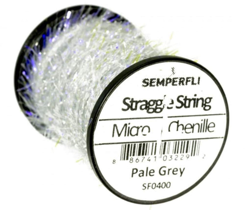 Semperfli Straggle String Micro Chenille Pale Grey Chenilles, Body Materials