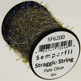 Semperfli Straggle String Micro Chenille Pale Olive Chenilles, Body Materials