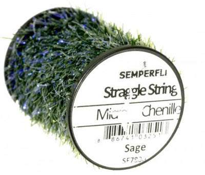 Semperfli Straggle String Micro Chenille Sage Chenilles, Body Materials