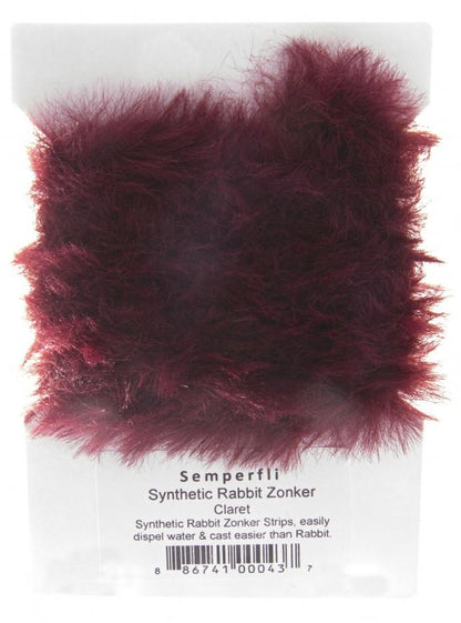 Semperfli Synthetic Rabbit Zonker Claret Chenilles, Body Materials