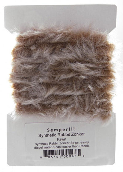 Semperfli Synthetic Rabbit Zonker Fawn Chenilles, Body Materials