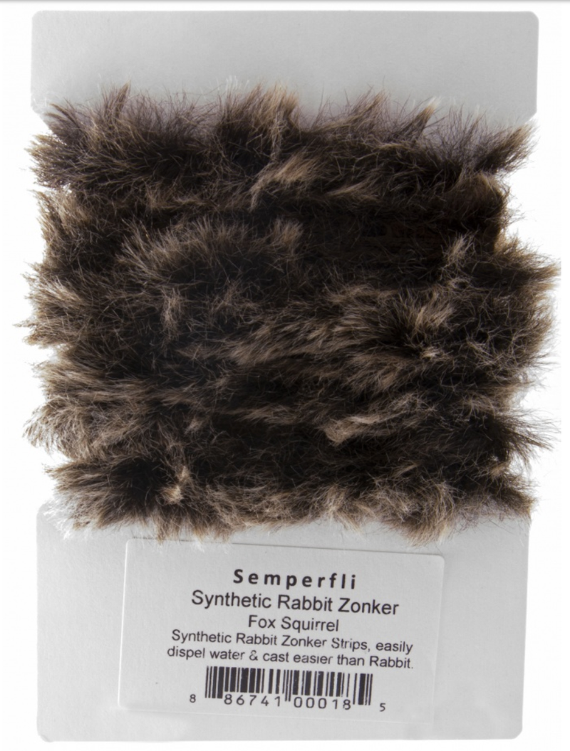 Semperfli Synthetic Rabbit Zonker Fox Squirrel Chenilles, Body Materials