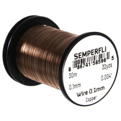 Semperfli Tying Wire 0.1mm Copper Wires, Tinsels