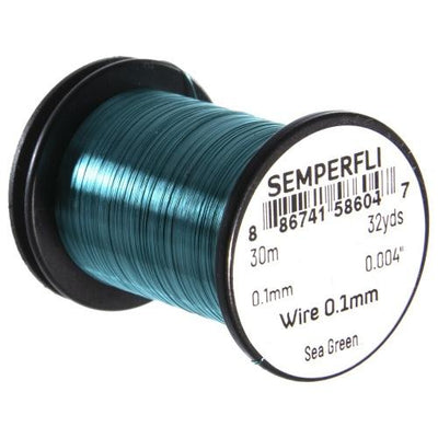 Semperfli Tying Wire 0.1mm Sea Green Wires, Tinsels