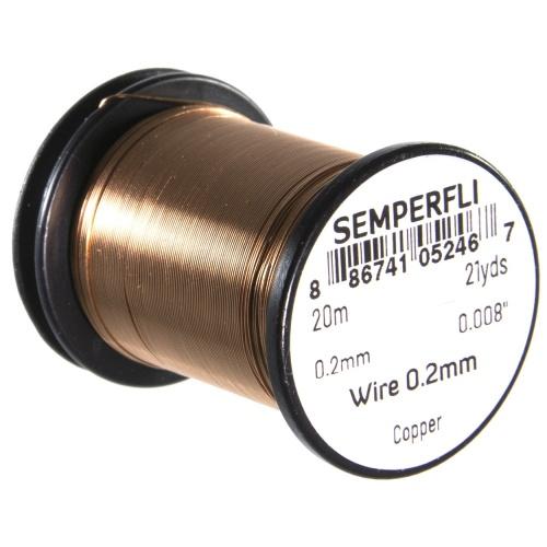 Semperfli Tying Wire 0.2mm Copper Wires, Tinsels