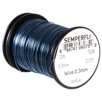 Semperfli Tying Wire 0.3mm Ice Blue Wires, Tinsels