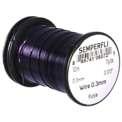 Semperfli Tying Wire 0.3mm Purple Wires, Tinsels