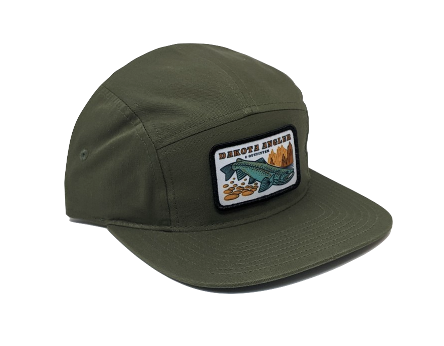 Shop Logo Patch 5 Panel Cap (C19-CT) Army Olive Hats, Gloves, Socks, Belts