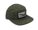 Shop Logo Patch 5 Panel Cap (C19-CT) Army Olive Hats, Gloves, Socks, Belts