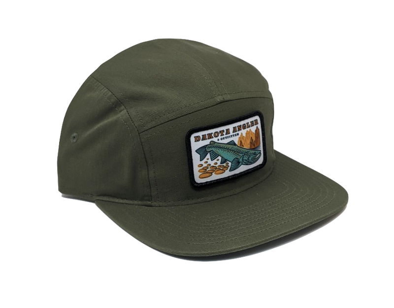 Shop Logo Patch 5 Panel Cap (C19-CT) Army Olive Hats, Gloves, Socks, Belts