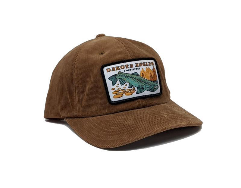 Shop Logo Patch Corduroy Dad Cap (c25-CO) Bright Brown Hats, Gloves, Socks, Belts