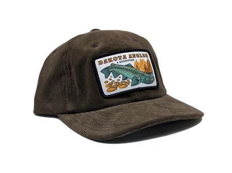 Shop Logo Patch Corduroy Dad Cap (c25-CO) Dark Loden Hats, Gloves, Socks, Belts