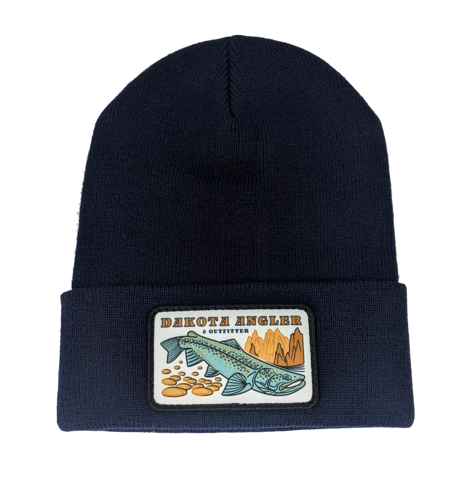 Shop Logo Patch Staple Beanie (C08-A) Navy Hats, Gloves, Socks, Belts