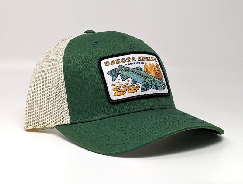 Shop Logo Patch Trucker Cap (C12-CTM) Dark Green/Birch Hats, Gloves, Socks, Belts
