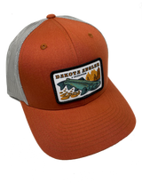 Shop Logo Patch Trucker Cap (C12-CTM) Dark Orange/Aluminum Hats, Gloves, Socks, Belts