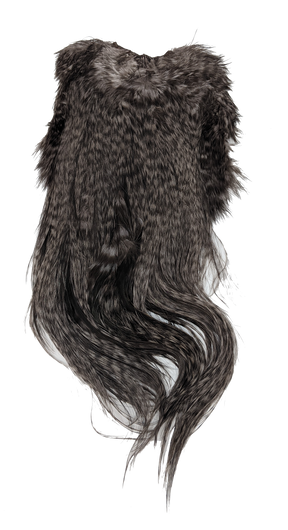 Silver Spey Hackle Saddle Grizzly dyed Heron Grey